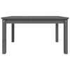 vidaXL Table de jardin gris 82,5x50,5x45 cm bois massif de pin