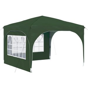 vidaXL Tente de f&ecirc;te pop-up 290 x 290 x 245 cm Vert