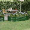 vidaXL Lit surélevé de jardin Acier galvanisé 175x100x36cm Vert