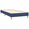vidaXL Sommier &agrave; lattes de lit avec matelas Bleu 100x200 cm Tissu
