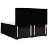 vidaXL Sommier &agrave; lattes de lit avec matelas Noir 180x200 cm Tissu