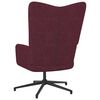 vidaXL Chaise de relaxation avec tabouret Violet Tissu