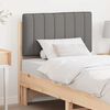 vidaXL T&ecirc;te de lit capitonn&eacute;e Marron et gris clair 80 cm Pin massif