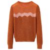 Pull-over tricoté pour enfants cognac 140