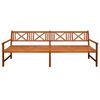 vidaXL Banc de jardin avec coussins 240 cm Bois d'acacia solide