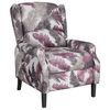 vidaXL Fauteuil inclinable Motif &agrave; fleurs Tissu