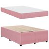 vidaXL Cadre de lit avec matelas Rose 120 x 190 cm Velours