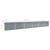 vidaXL Lit surélevé de jardin Acier galvanisé 600x80x77 cm Gris