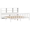 vidaXL Lit biblioth&egrave;que sans matelas blanc 180x200 cm bois pin massif