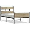 vidaXL Cadre de lit sans matelas ch&ecirc;ne sonoma 90x200 cm