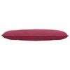 vidaXL Coussin de Dos Bordeaux 120 x 50 cm Tissu en velours c&ocirc;tel&eacute;