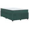 vidaXL Cadre de lit avec matelas Vert fonc&eacute; 120 x 190 cm tissu