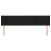 vidaXL T&ecirc;tes de lit Noir 160 x 5 x 78/88 cm Velours