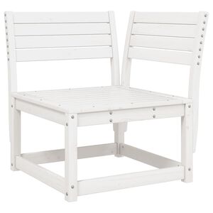 vidaXL Canap&eacute; d'angle de jardin blanc 73x73x78cm bois pin massif