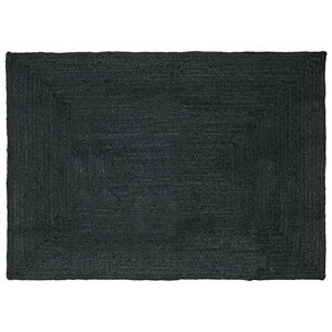 vidaXL Tapis de zone Gris fonc&eacute; 200 x 290 cm Jute