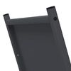 vidaXL Portant de bois chauffage anthracite 69,5x35x81 cm