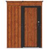 vidaXL Cabanons de jardin Marron 137 x 81 x 180 cm M&eacute;tал