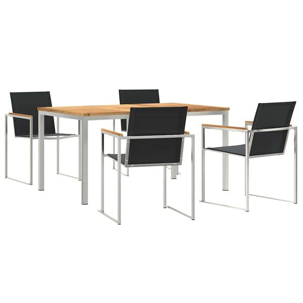 vidaXL Ensemble de salle &agrave; manger pour jardin 5 pcs