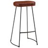 vidaXL Ensemble de bar 7 pcs bois de manguier brut massif et m&eacute;tal