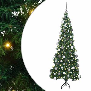 vidaXL Arbre de No&euml;l artificiel d'angle Vert 180 cm PVC et m&eacute;tal