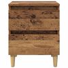 vidaXL Meubles de lit avec tiroir 2 pcs Bois Ancien 40 x 35 x 50 cm
