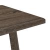 vidaXL Table &agrave; d&icirc;ner Gris 120x60x74 cm MDF et fer