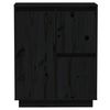 vidaXL Buffet Noir 60x34x75 cm Bois massif de pin