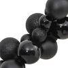 vidaXL Guirlande de No&euml;l avec boules noir 175 cm polystyr&egrave;ne