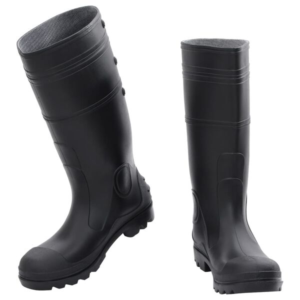 vidaXL Bottes de pluie noir taille 42 PVC