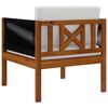 vidaXL Chaises de jardin lot de 2 Bois d'acacia massif