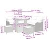 vidaXL Ensemble de canap&eacute; de jardin avec coussin 8 pcs Gris
