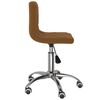 vidaXL Chaises pivotantes &agrave; manger lot de 2 Marron Velours
