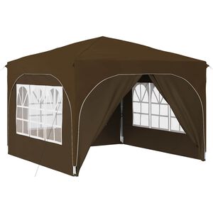 vidaXL Tente de f&ecirc;te pop-up 290 x 290 x 245 cm Taupe