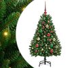 vidaXL Sapin de No&euml;l artificiel 120 cm 150 LED Blanc chaud Vert