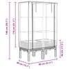 vidaXL Jardini&egrave;re sur&eacute;lev&eacute;e avec housse aspect rotin 80x40x140 cm