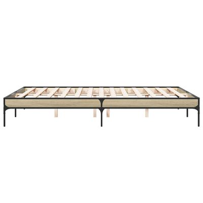 vidaXL Cadre de lit sans matelas chêne sonoma 140x200 cm