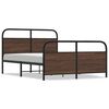 vidaXL Cadre de lit sans matelas 120x200 cm ch&ecirc;ne marron
