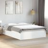 vidaXL Cadre de lit sans matelas blanc 135x190 cm
