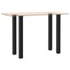 vidaXL Pieds de table de bar 4 pièces Noir 90-92 cm Acier