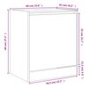 vidaXL Armoire &agrave; chaussures noir 60x42x69 cm bois d'ing&eacute;nierie