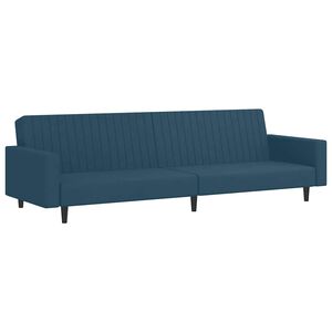 vidaXL Canap&eacute;-lit &agrave; 2 places Bleu Velours