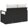 vidaXL Canap&eacute; de jardin avec coussin 120 x 62 x 69 cm polyrotin