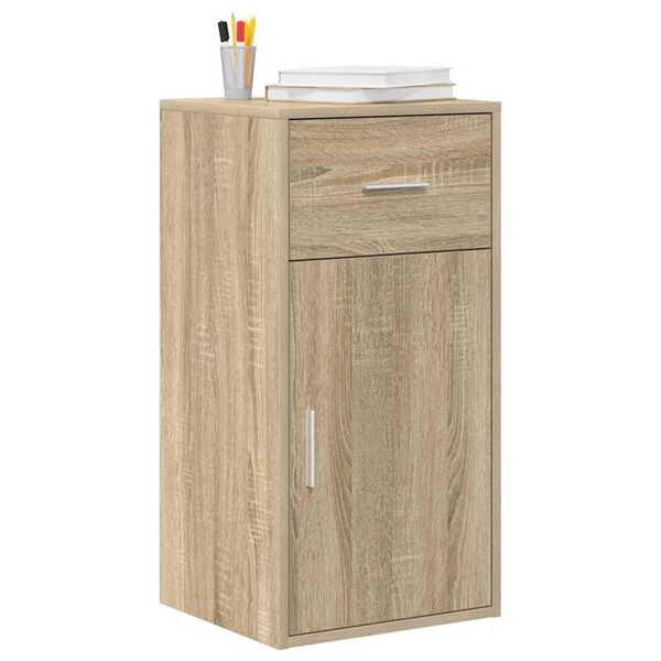 vidaXL Buffet avec tiroir Ch&ecirc;ne Sonoma 38 x 34 x 75 cm