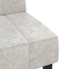 vidaXL Canap&eacute;-lit &agrave; 2 places Gris clair Tissu microfibre