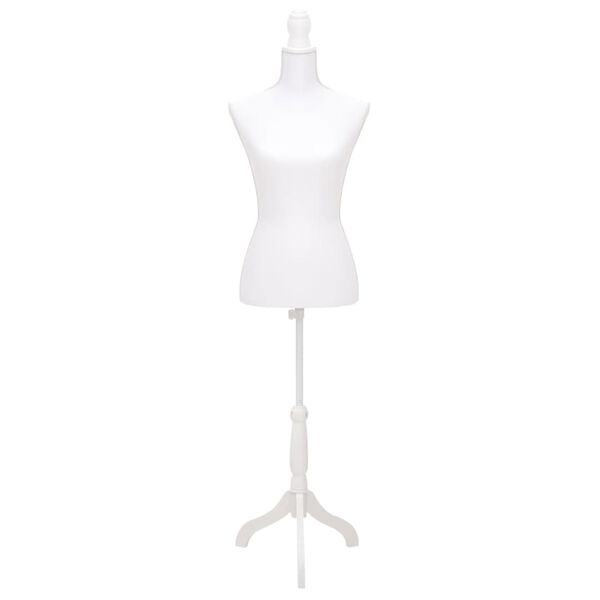 vidaXL Buste de pr&eacute;sentation Femme Blanc