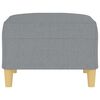 vidaXL Repose-pied Gris clair 70x55x41 cm Tissu