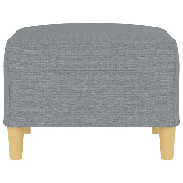 vidaXL Repose-pied Gris clair 70x55x41 cm Tissu