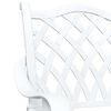vidaXL Ensemble de tables de jardin 3 pcs Blanc Aluminium coul&eacute;
