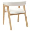 vidaXL Chaises de salle &agrave; manger 2 pcs Naturel 54 x 57 x 73 cm