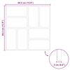 vidaXL Pierre de marchage 6 pcs Rouge 40,5 x 40,5 x 2 cm Caoutchouc